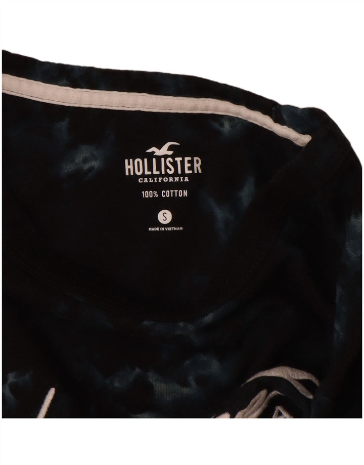 HOLLISTER Herren-T-Shirt mit Grafik, Größe S, Marineblau, Batik-Baumwolle