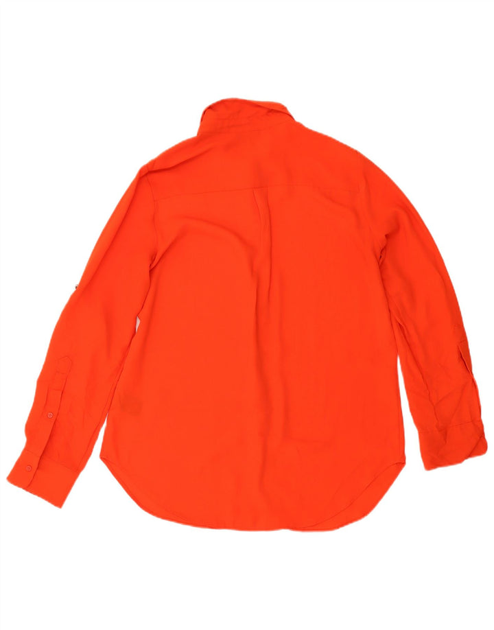 Mossimo Damen Hemdbluse UK 14 Mittelrotes Polyester