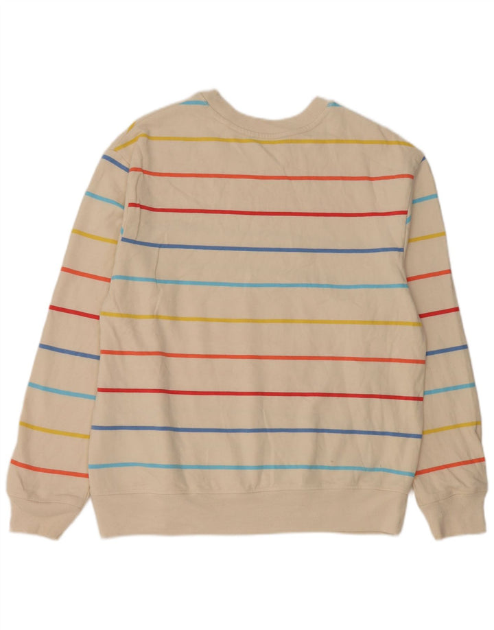 Marks & Spencer Damen-Sweatshirt-Pullover, Gr. 14, mittelgrau, gestreift