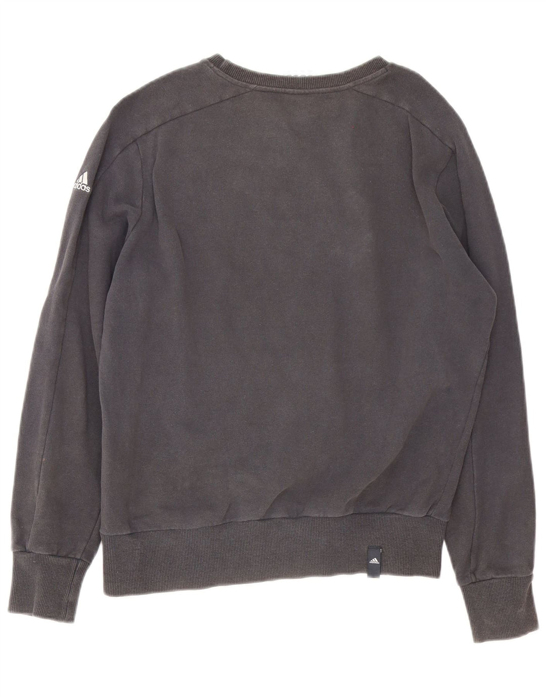 Adidas Herren Graphic Sweatshirt Pullover UK 38/40 Mittelgraue Baumwolle