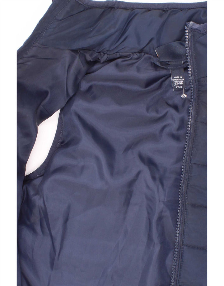Ellesse Wattierte Weste für Jungen, 2–3 Jahre, marineblaues Polyester