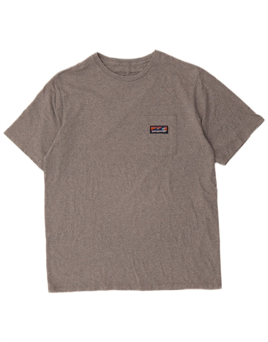 Patagonia Herren-T-Shirt mit normaler Passform, mittelgraue Baumwolle