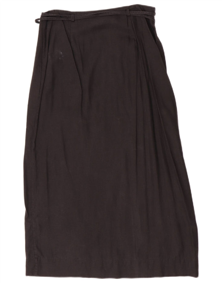 & Other Stories Damen Wickelrock EU 38 Medium W26 Schwarzes Lyocell