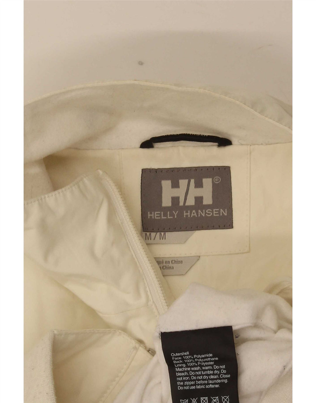 Helly Hansen Mens Bomber Jacket UK 38 Medium White Polyamide