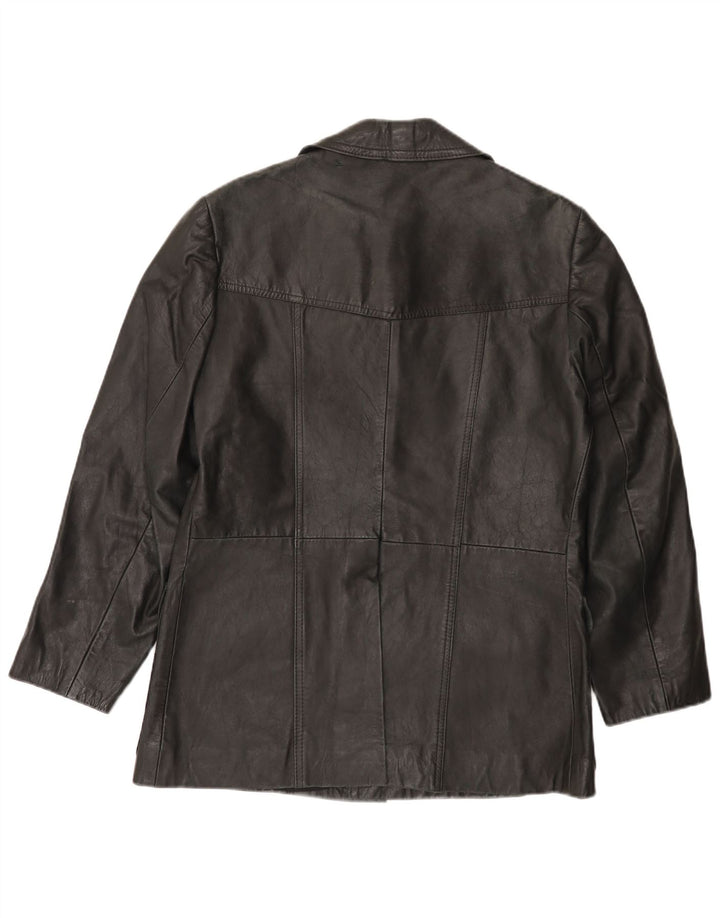 VINTAGE Herren Lederjacke UK 38 Medium Schwarz