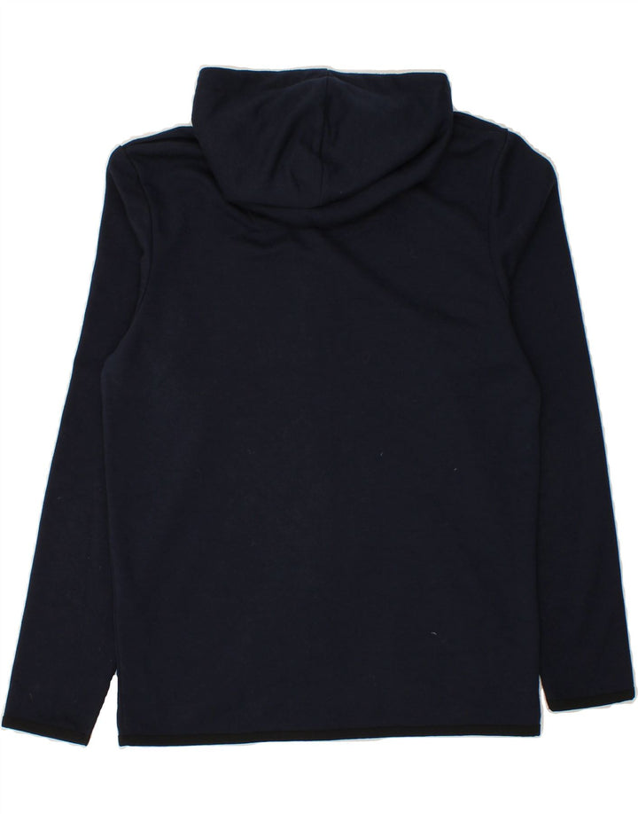 JACK & JONES Mens Zip Hoodie Sweater Small Navy Blue Polyester Vintage Jack & Jones and Second-Hand Jack & Jones from Messina Hembry 