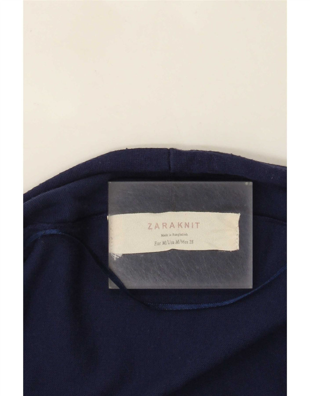 Zara Damen-Cardigan mit 3/4-Ärmeln, offen, Gr. 12, mittelmarineblau