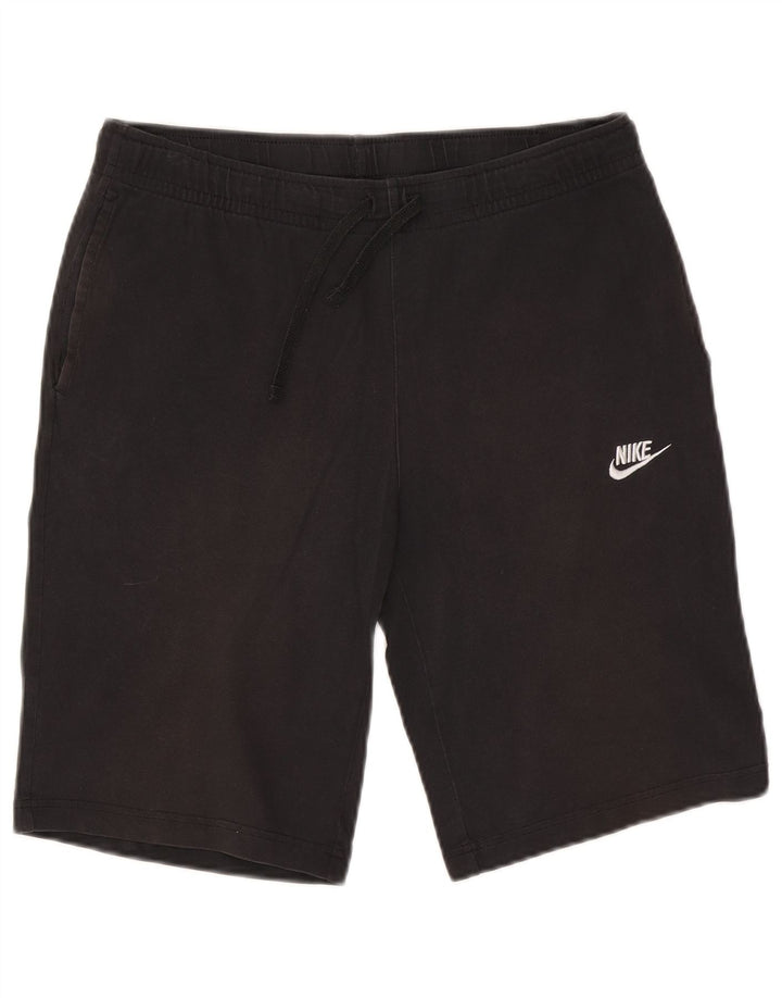 Nike Herren-Sportshorts, mittelgroß, schwarze Baumwolle