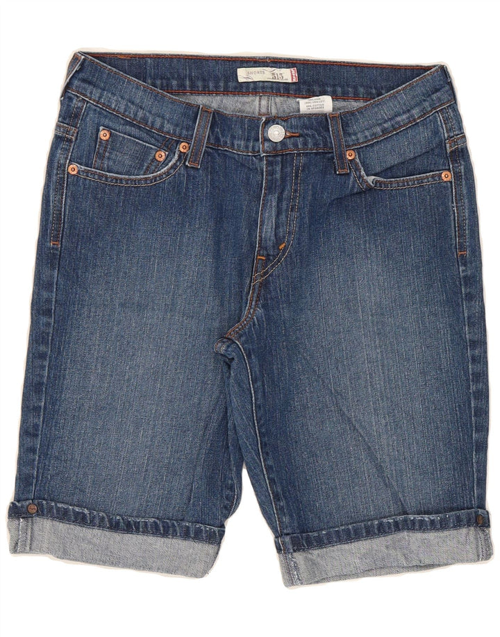 LEVI'S Womens 515 Denim Shorts US 6 Medium W28 Blue Cotton Vintage Levi's and Second-Hand Levi's from Messina Hembry 