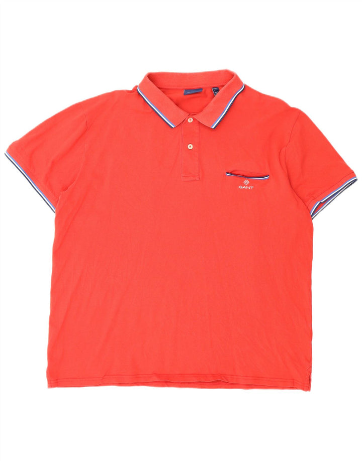 Gant Herren Poloshirt 3XL Rote Baumwolle