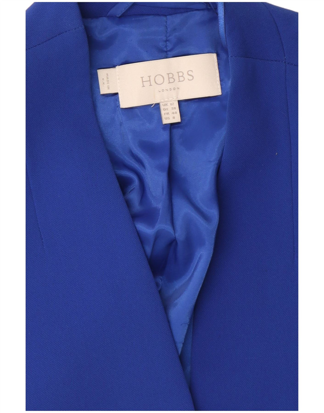 Hobbs Damen-Bolerojacke mit 3/4-Ärmeln, UK 12, Mittelblau, Polyester
