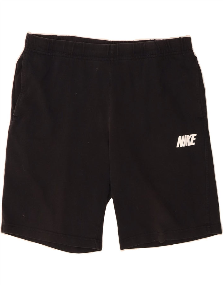 NIKE Mens Sport Shorts Large  Black Cotton Vintage Nike and Second-Hand Nike from Messina Hembry 