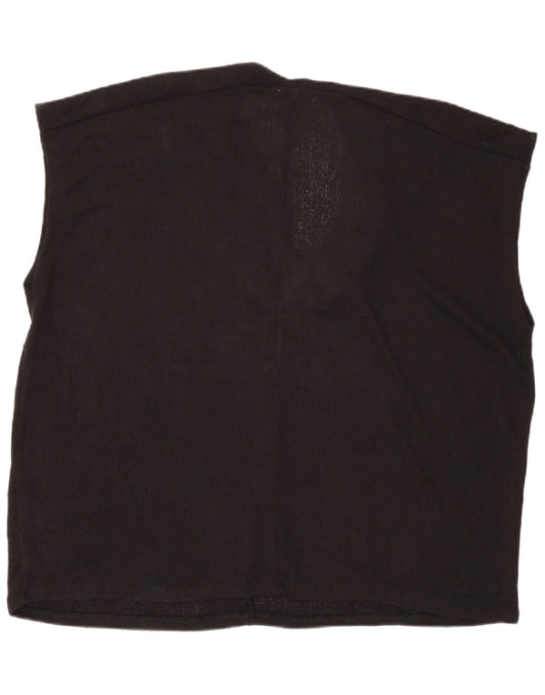 Zara Damen Übergroßes Weste-Tanktop, groß, Schwarz