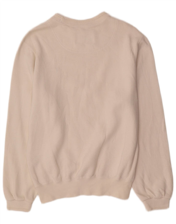 Champion Herren-Sweatshirt, Pullover, Größe S, cremefarbene Baumwolle