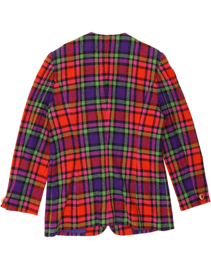 BETTY BARCLAY Womens 4 Button Blazer Jacket UK 14 Medium Multicoloured Vintage Betty Barclay and Second-Hand Betty Barclay from Messina Hembry 