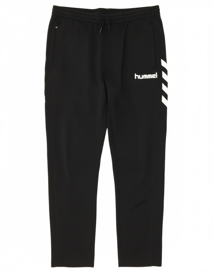 Hummel Herren-Trainingshose, groß, aus schwarzem Polyester