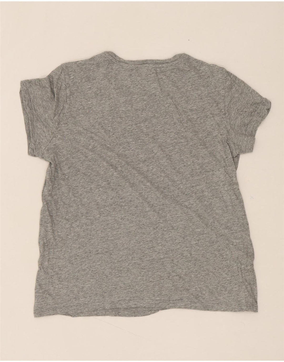 LEVI'S Womens Graphic T-Shirt Top UK 16 Large Grey Vintage Levi's and Second-Hand Levi's from Messina Hembry 