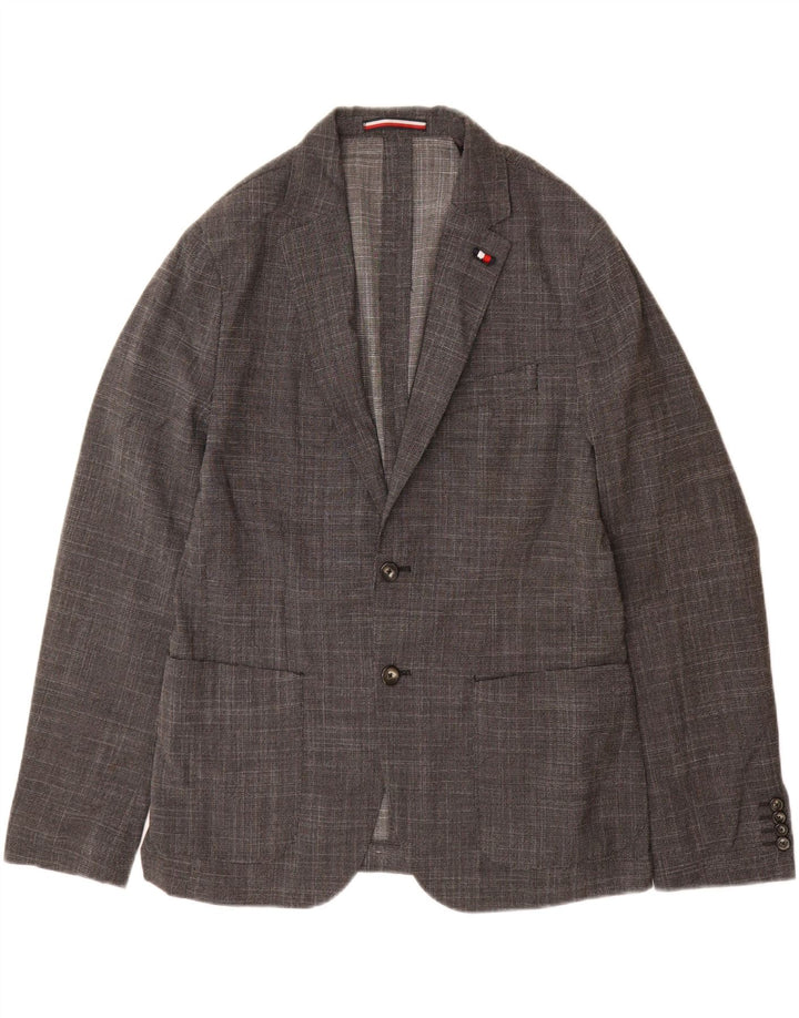 TOMMY HILFIGER Maßgeschneiderte 2-Knopf-Blazerjacke für Herren IT 48 Mittelgrau