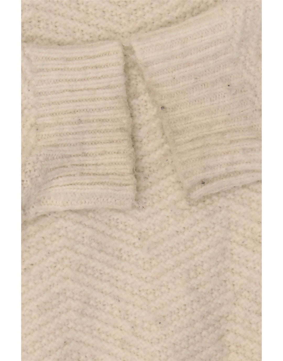 Marks & Spencer Damen-Pullover mit U-Boot-Ausschnitt, UK 16, Größe L, weiß, Chevron