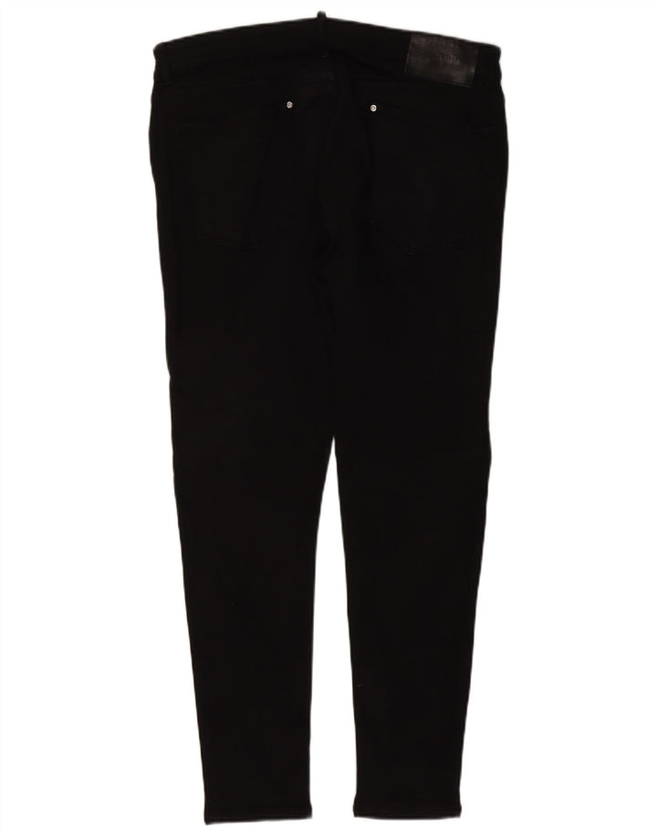 Zara Herren Slim Jeans EU 46 Large W36 L29 Schwarze Baumwolle