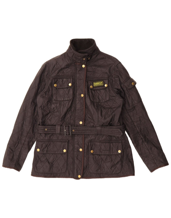 Barbour Damen Steppjacke UK 14 Large Schwarz