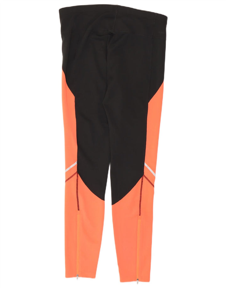 New Balance Damen Leggings UK 14 Mittelschwarzes Colourblock-Polyester