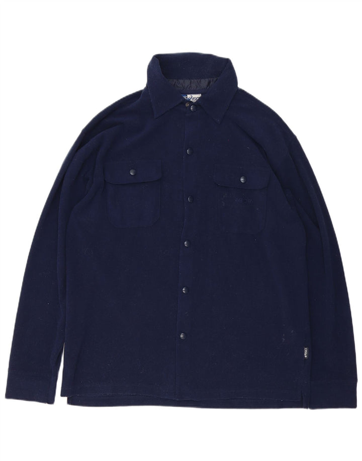 Asics Lumberjack Fleece-Shirt für Herren, groß, marineblau, Polyester