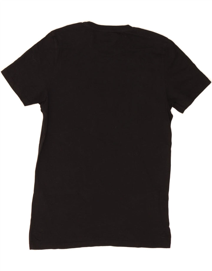 JACK & JONES Mens Graphic T-Shirt Top Medium Black Cotton Vintage Jack & Jones and Second-Hand Jack & Jones from Messina Hembry 