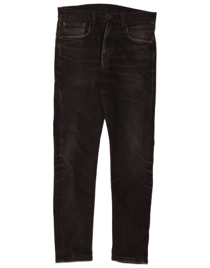 Levi's Herren Slim Tapered Jeans W31 L32 Schwarze Baumwolle