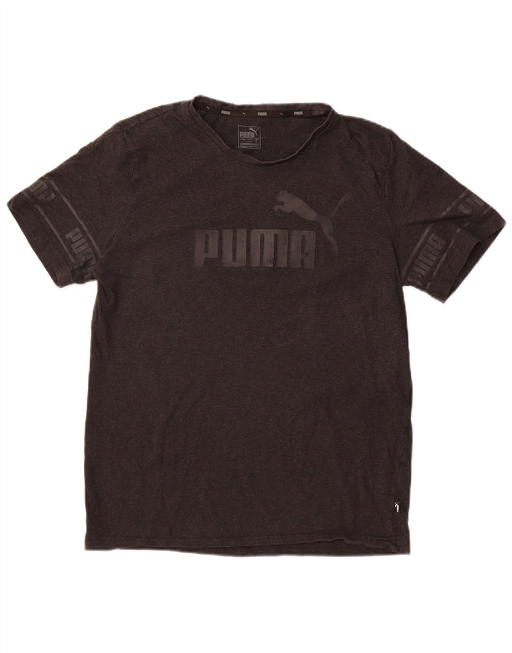 Puma Herren-T-Shirt mit Grafik, groß, aus grauer Baumwolle