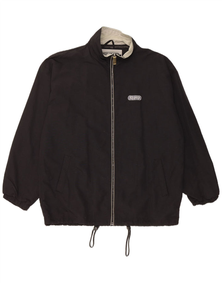 Iguana Herren Regenjacke UK 40 Large Schwarz Nylon
