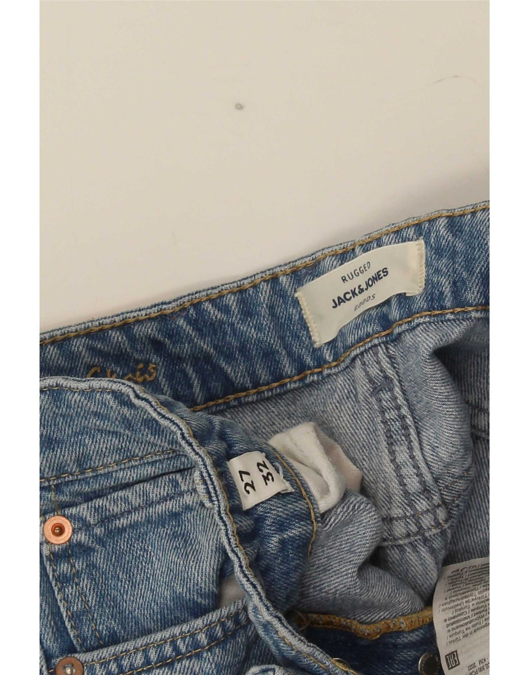 Jack & Jones Herren Slim Jeans W27 L32 Blaue Baumwolle