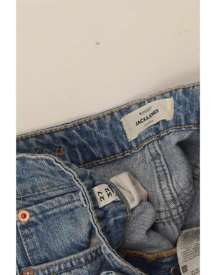 Jack & Jones Herren Slim Jeans W27 L32 Blaue Baumwolle