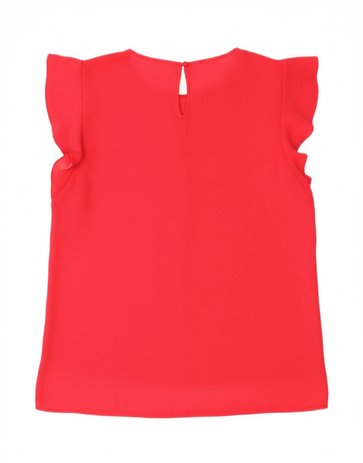 ZARA Womens Blouse Top UK 10 Small Red Vintage Zara and Second-Hand Zara from Messina Hembry 