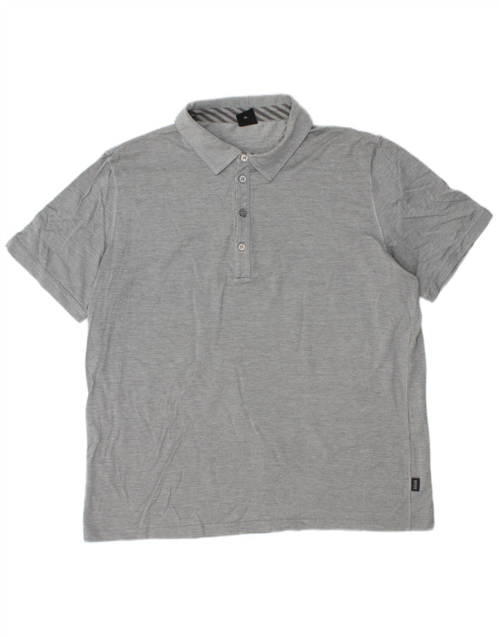 Hugo Boss Herren Poloshirt XL Grau meliert