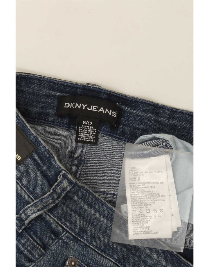 Dkny Damen Jeansshorts US 8 Medium W30 Blaue Baumwolle