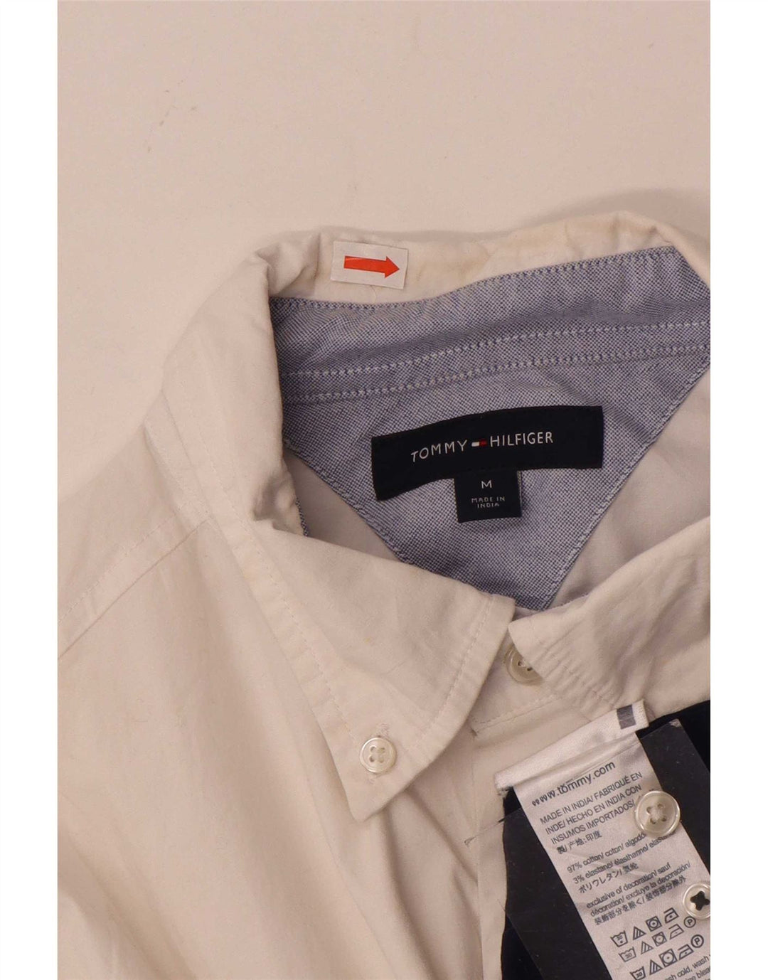 Tommy Hilfiger Herrenhemd Medium White Colourblock
