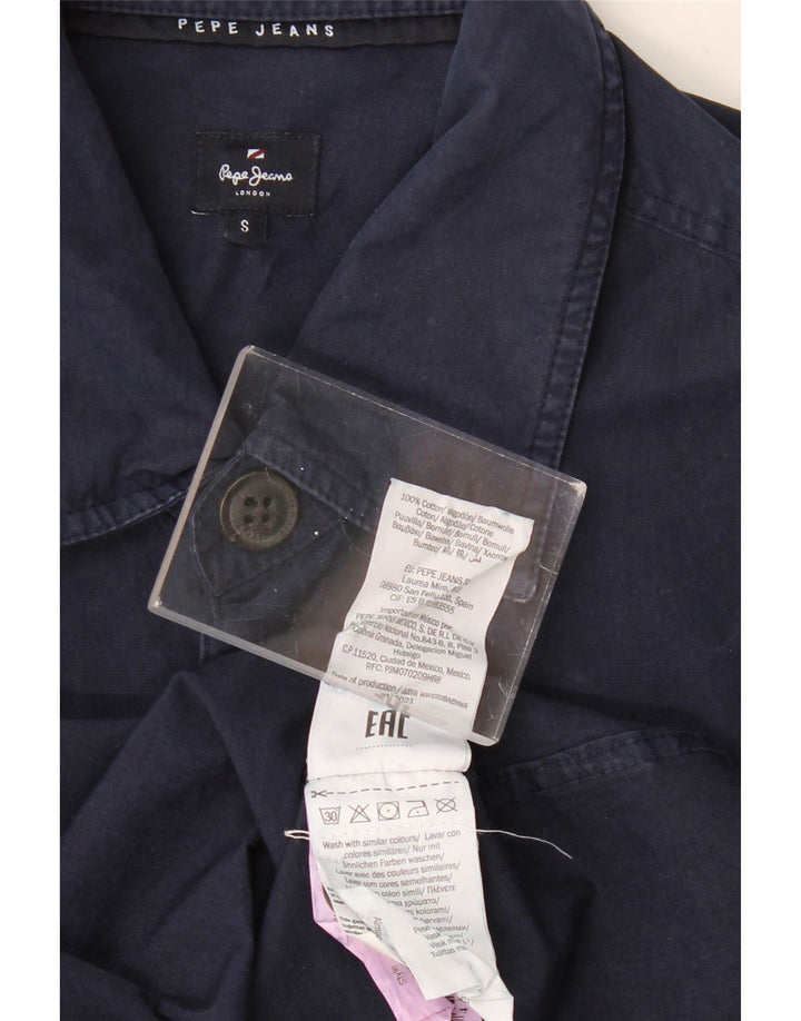 PEPE JEANS Herren-Grafikhemd, klein, marineblau, Baumwolle