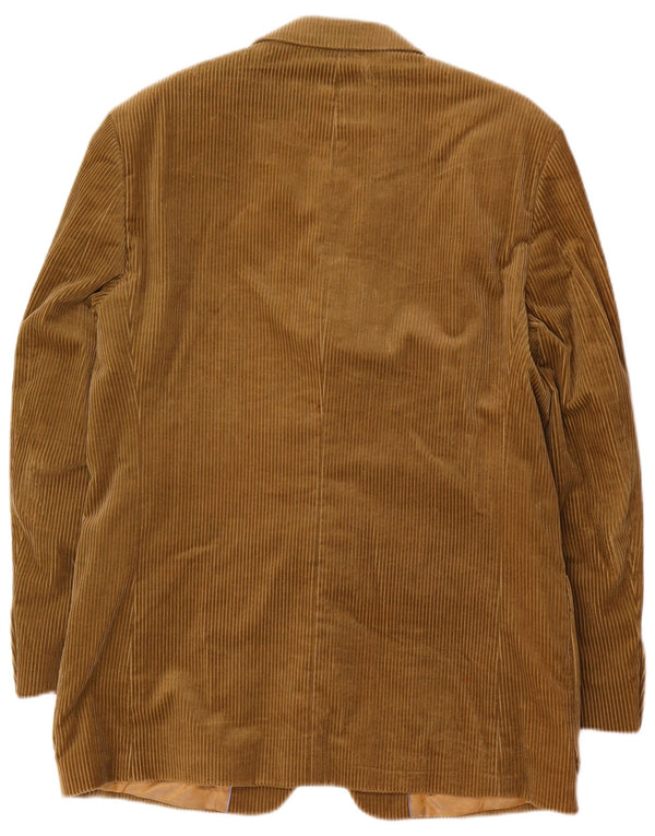 Douglas Herren-Blazer aus Cord mit 3 Knöpfen, UK 40, Größe L, Khaki, Baumwolle