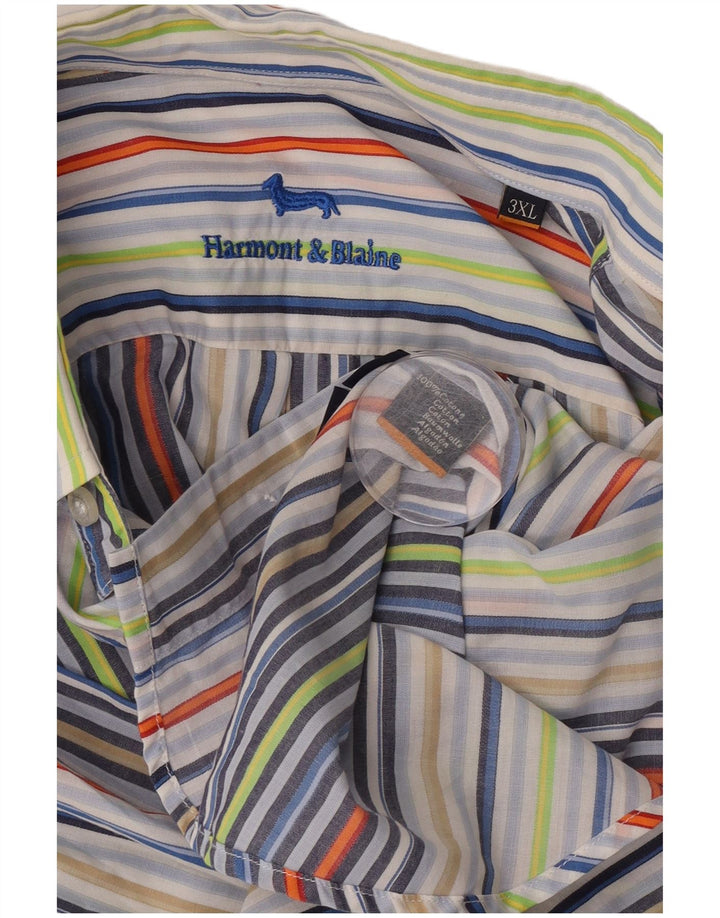 Harmont & Blaine Herrenhemd 3XL Mehrfarbig gestreift aus Baumwolle