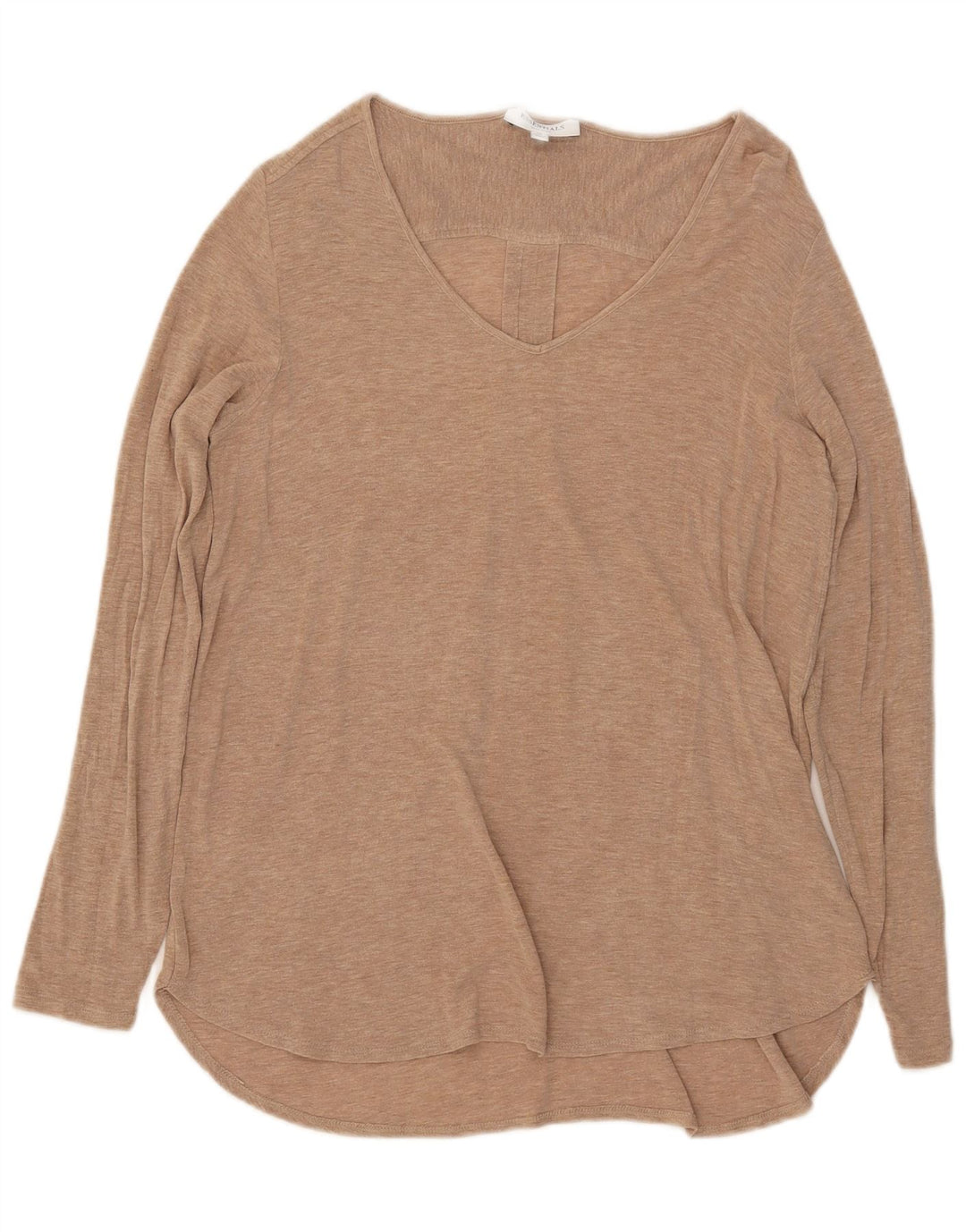 Essentials Damen Top Langarm UK 12 Mittelbeige meliert