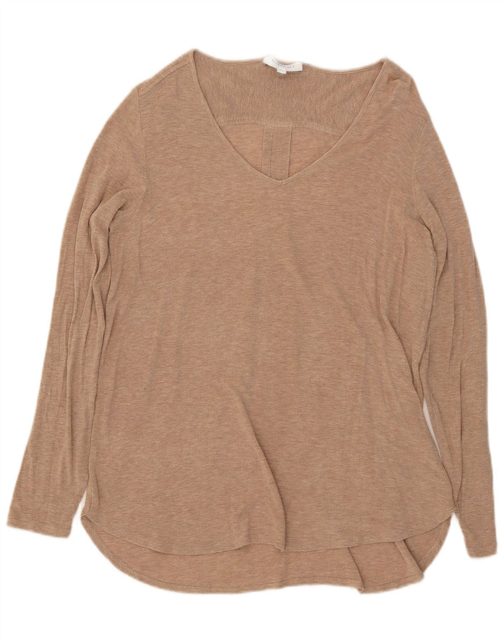 Essentials Damen Top Langarm UK 12 Mittelbeige meliert