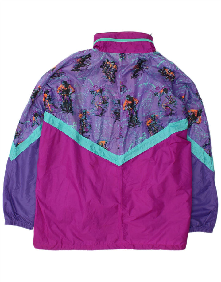 J JEANTEX Herren-Pullover mit Kapuze, Regenjacke, UK 44/46, 2XL, Lila, Farbblock