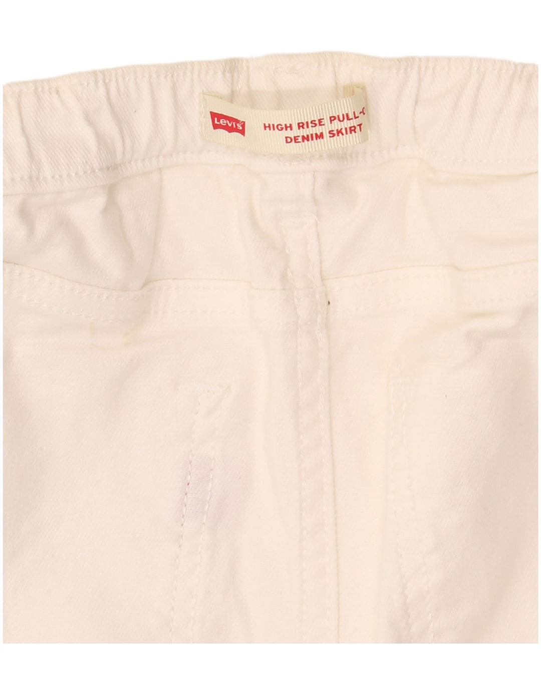 Levi's Damen-Jeansrock mit hoher Taille, W30, Mittelweiß
