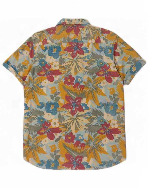 Vans Mens Short Sleeve Shirt Large Multicoloured Floral Cotton