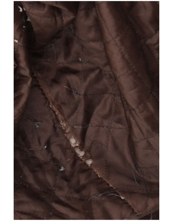Vintage Damen Übergroßer Wildledermantel UK 20 2XL Braun
