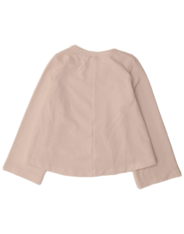 Zara Damen Trafaluc Top Langarm UK 14 Medium Off White