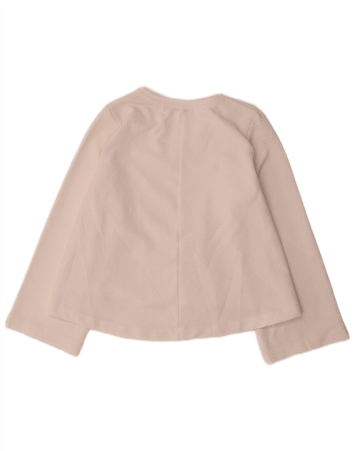 Zara Damen Trafaluc Top Langarm UK 14 Medium Off White