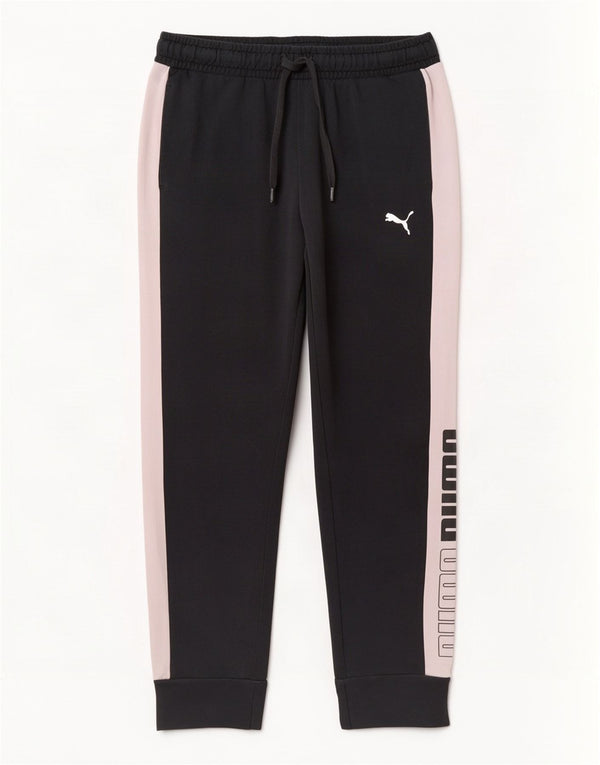 Puma Damen Trainingshose Jogger UK 10 Small Black Colourblock