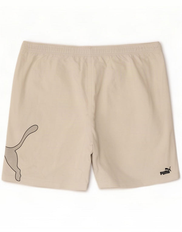 Puma Herren Graphic Sport Shorts 2XL Weiß